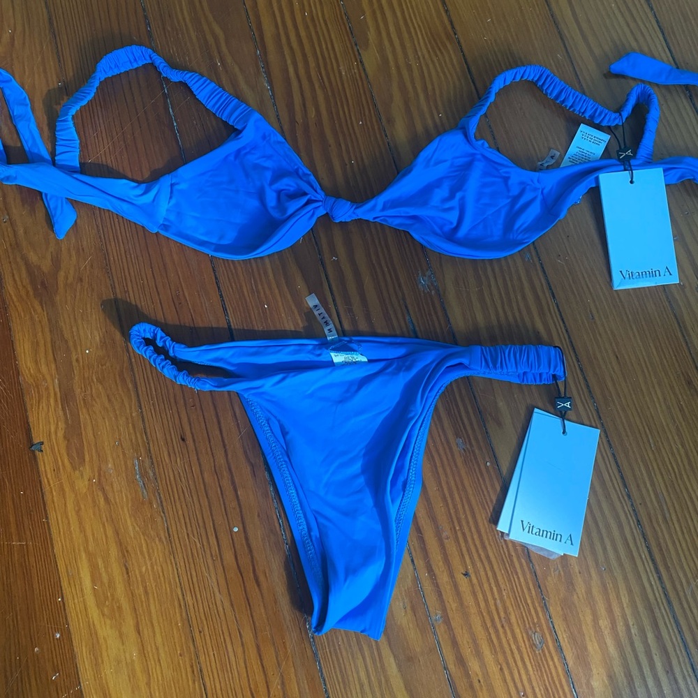 Bikini, sustainable materials, blue color, size S